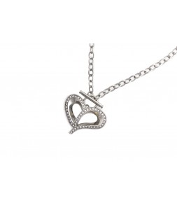 Náhrdelník z chirurgické oceli Heart Fashion Jewelry 00179